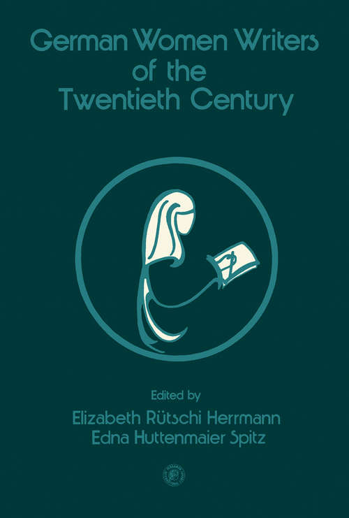 Book cover of German Women Writers of the Twentieth Century