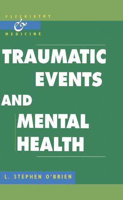 Book cover of Traumatic Events And Mental Health (PDF)