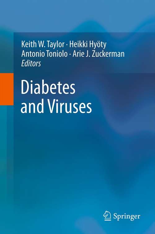 Book cover of Diabetes and Viruses (2013)