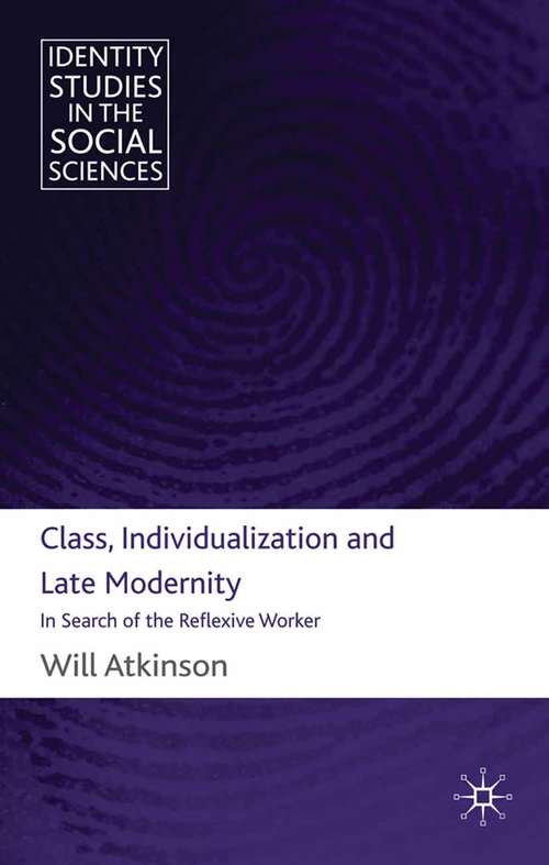 Book cover of Class, Individualization and Late Modernity: In Search of the Reflexive Worker (2010) (Identity Studies in the Social Sciences)