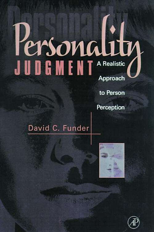 Book cover of Personality Judgment: A Realistic Approach to Person Perception