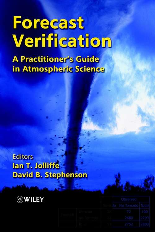 Book cover of Forecast Verification: A Practitioner's Guide in Atmospheric Science