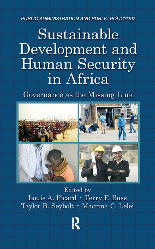 Book cover of Sustainable Development and Human Security in Africa: Governance as the Missing Link