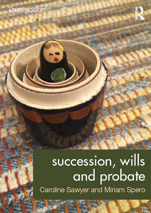 Book cover of Succession, Wills and Probate (PDF)