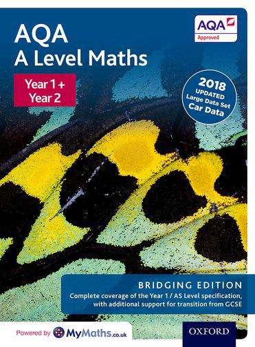 Book cover of AQA A Level Maths: Year 1 and 2 Combined Student Book: Bridging Edition (2nd Edition)