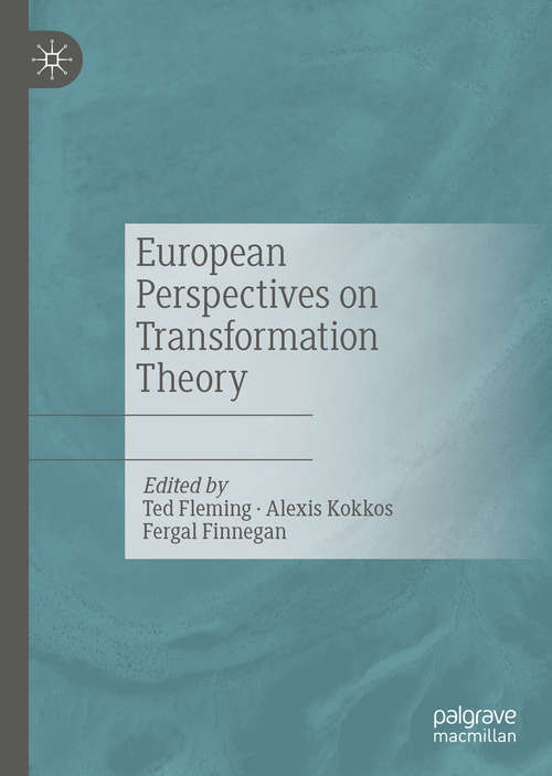 Book cover of European Perspectives on Transformation Theory (1st ed. 2019)