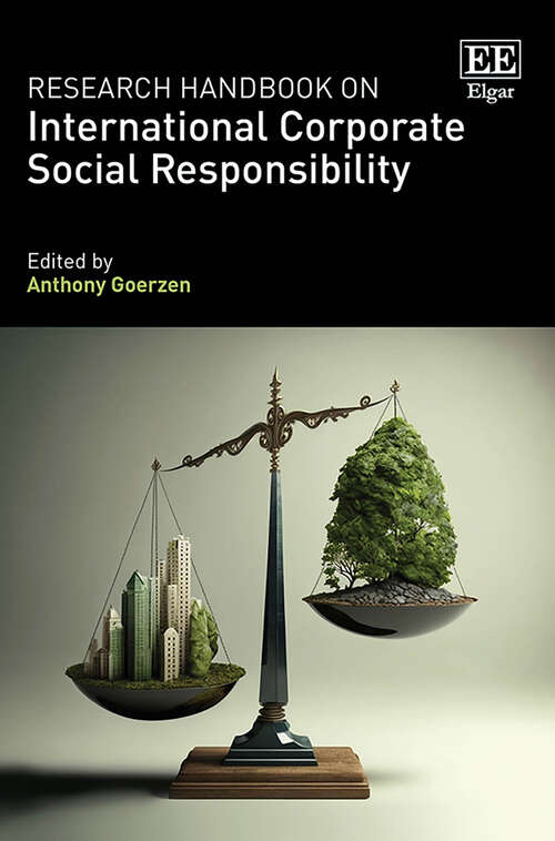 Book cover of Research Handbook on International Corporate Social Responsibility (Research Handbooks in Business and Management series)