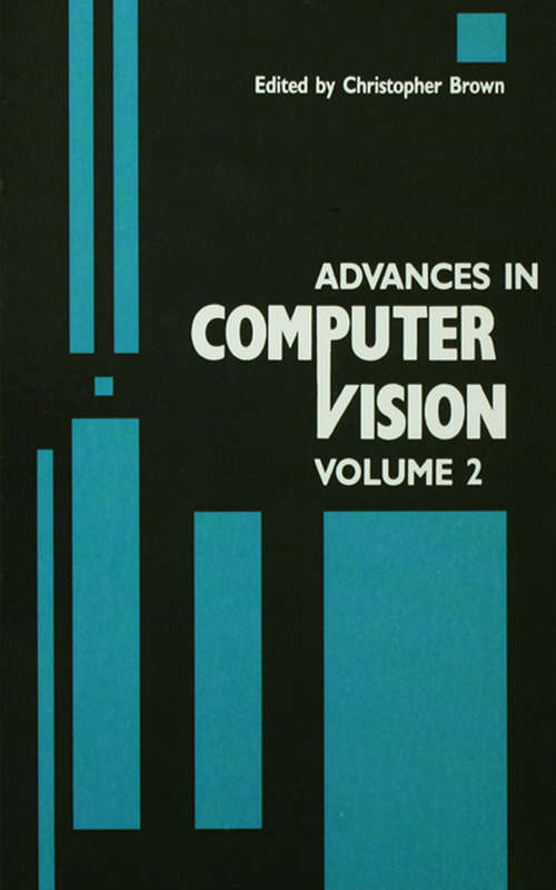 Book cover of Advances in Computer Vision: Volume 2