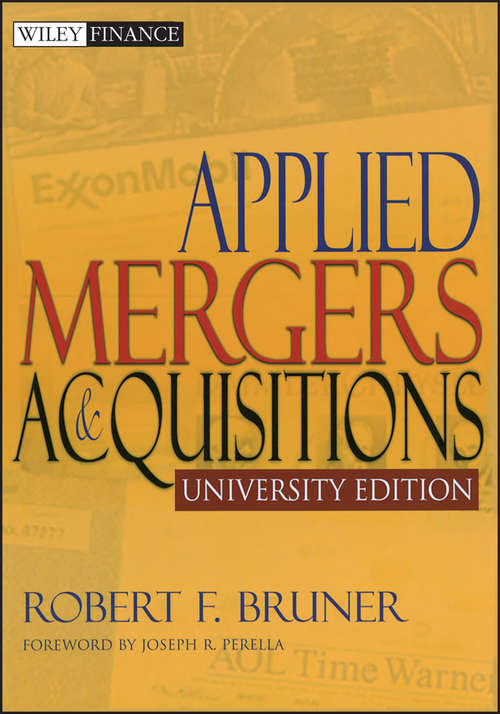 Book cover of Applied Mergers and Acquisitions (Wiley Finance #807)