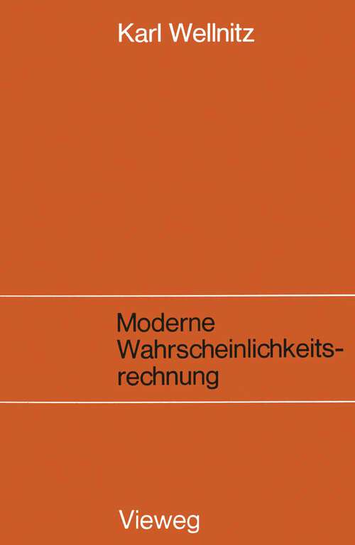 Book cover of Moderne Wahrscheinlichkeitsrechnung (3. Aufl. 1971)