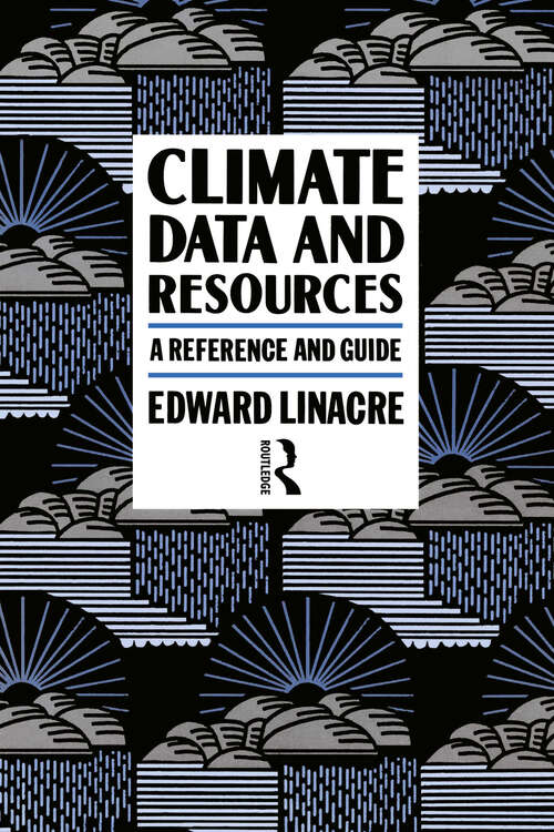 Book cover of Climate Data and Resources: A Reference and Guide