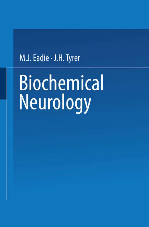 Book cover of Biochemical Neurology: (pdf) (1st ed. 1983)