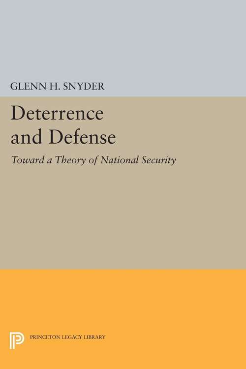 Book cover of Deterrence and Defense (PDF)