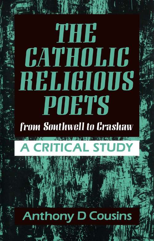 Book cover of Catholic Religious Poets: From Southwell to Crawshaw