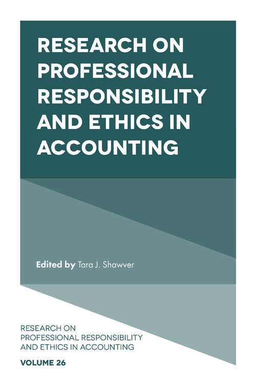 Book cover of Research on Professional Responsibility and Ethics in Accounting (Research on Professional Responsibility and Ethics in Accounting #26)