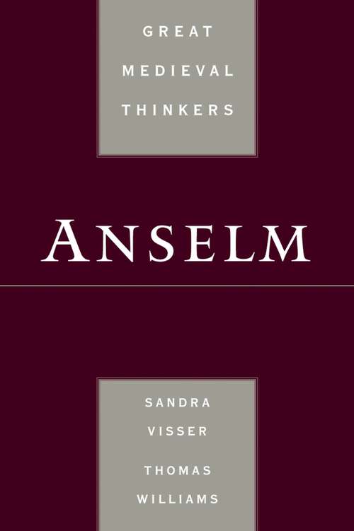 Book cover of Anselm (Great Medieval Thinkers)