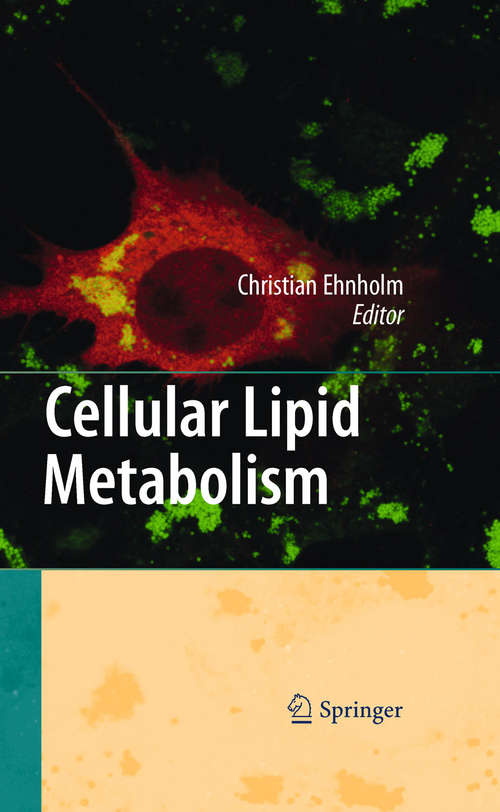 Book cover of Cellular Lipid Metabolism (2009)