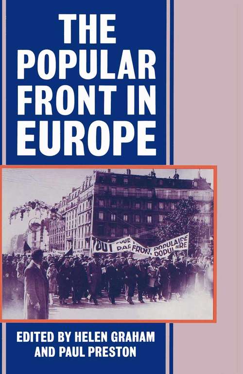 Book cover of The Popular Front in Europe (1st ed. 1987)