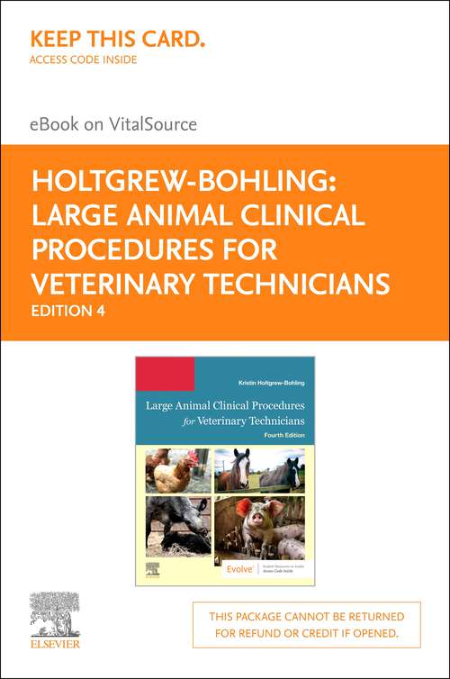 Book cover of Large Animal Clinical Procedures for Veterinary Technicians E-Book (4)