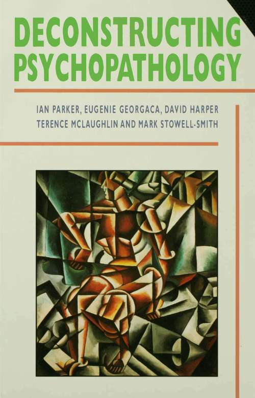 Book cover of Deconstructing Psychopathology (PDF)