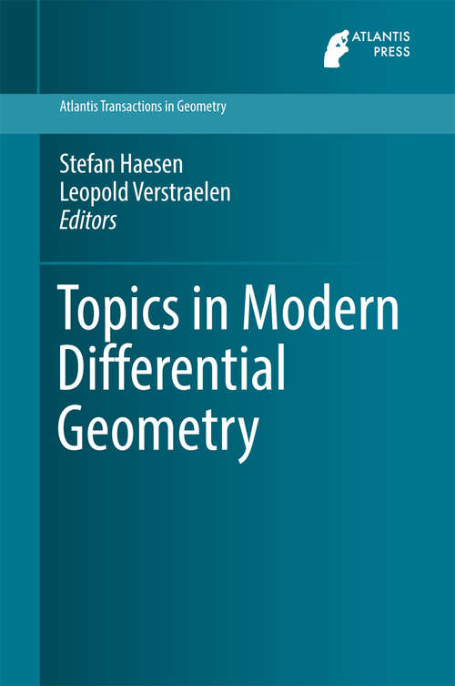 Book cover of Topics in Modern Differential Geometry (Atlantis Transactions in Geometry #1)