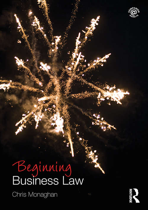 Book cover of Beginning Business Law (Beginning the Law)