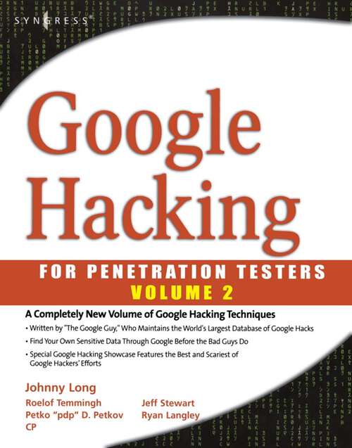 Book cover of Google Hacking for Penetration Testers