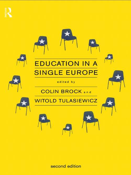 Book cover of Education in a Single Europe (2)