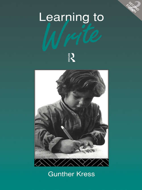 Book cover of Learning to Write (2)