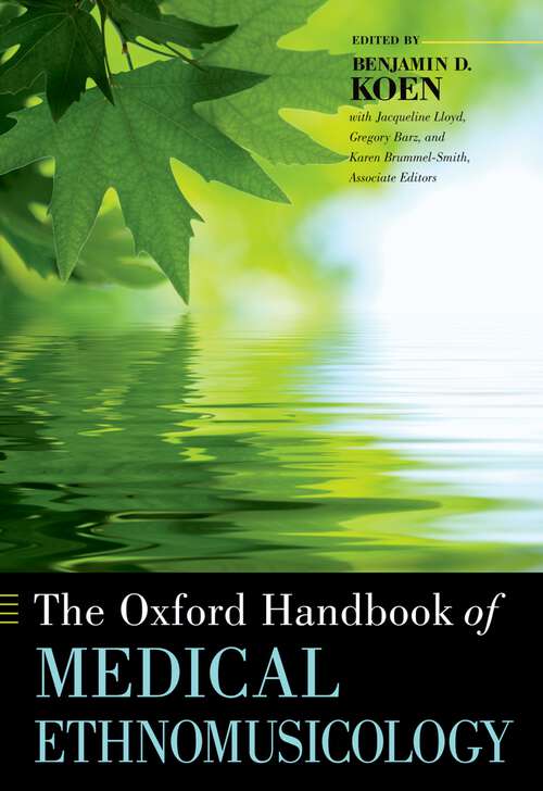 Book cover of The Oxford Handbook of Medical Ethnomusicology (Oxford Handbooks)
