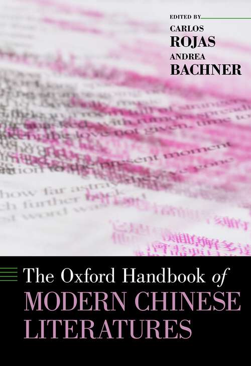 Book cover of The Oxford Handbook of Modern Chinese Literatures (Oxford Handbooks)