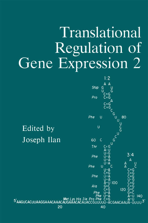 Book cover of Translational Regulation of Gene Expression 2 (1993)