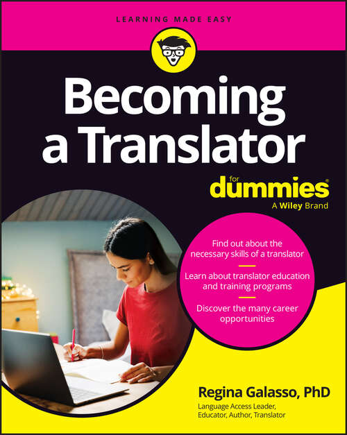 Book cover of Becoming A Translator For Dummies