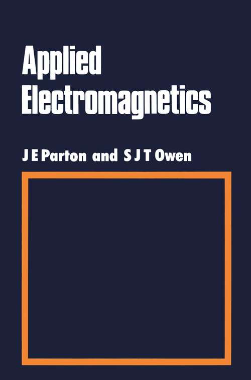 Book cover of Applied Electromagnetics (pdf) (1st ed. 1975)