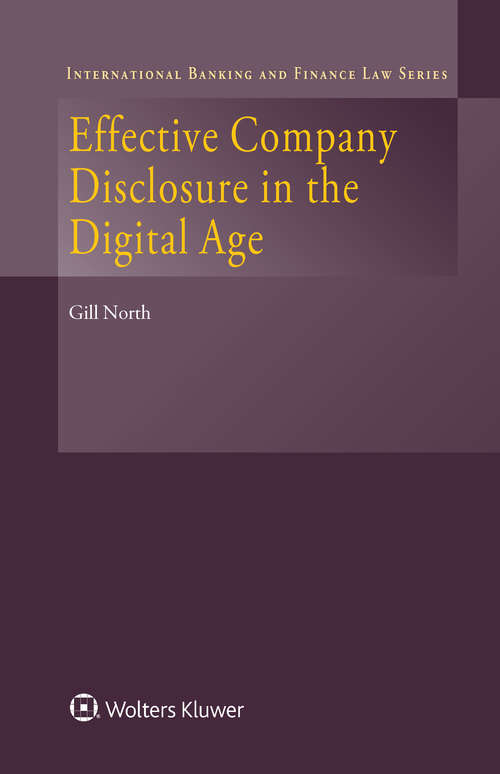 Book cover of Effective Company Disclosure in the Digital Age