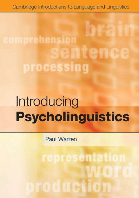 Book cover of Introducing Psycholinguistics (PDF)