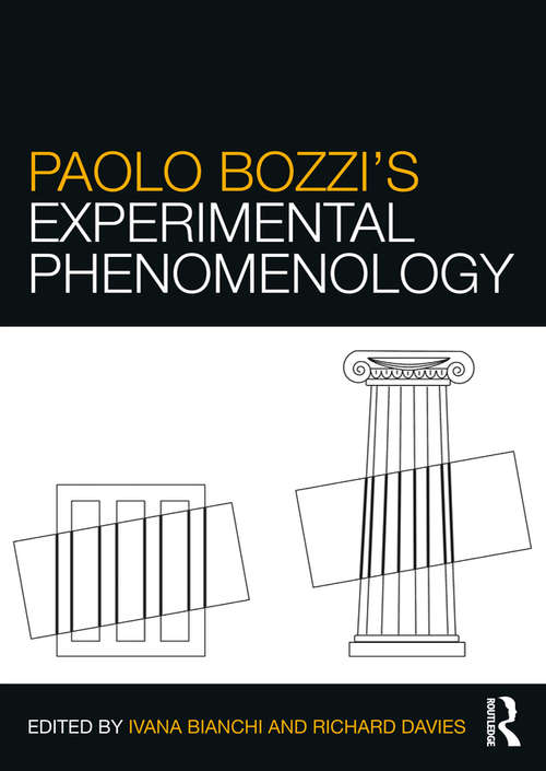 Book cover of Paolo Bozzi’s Experimental Phenomenology