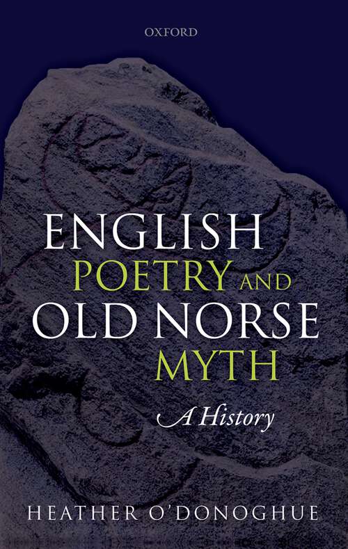 Book cover of English Poetry and Old Norse Myth: A History