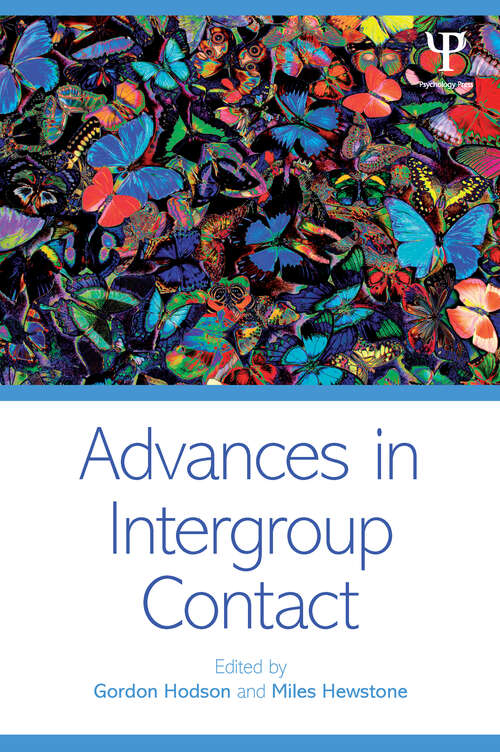 Book cover of Advances in Intergroup Contact