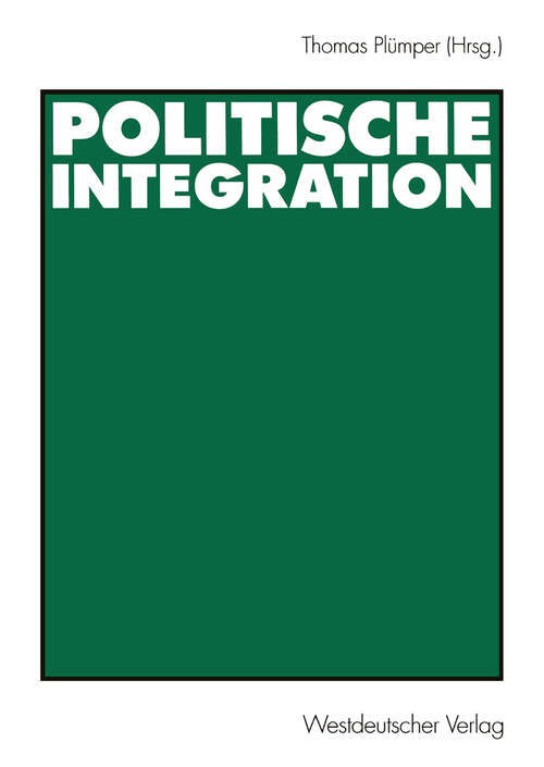 Book cover of Politische Integration (2003)