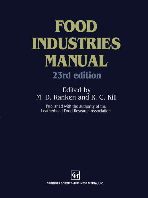 Book cover of Food Industries Manual (1993)