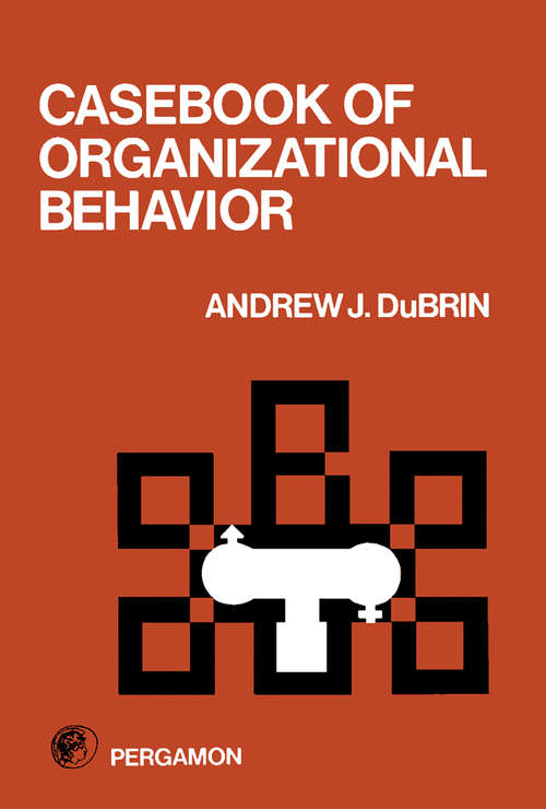 Book cover of Casebook of Organizational Behavior