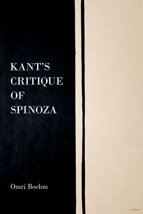 Book cover of Kant's Critique of Spinoza