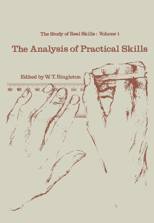 Book cover of The analysis of practical skills (1978) (Croom Helm Biology in Medicine Series)