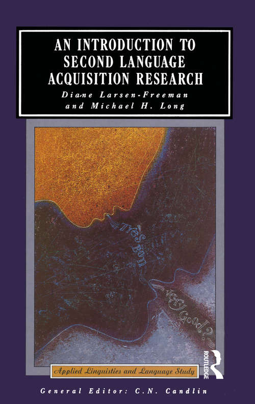 Book cover of An Introduction to Second Language Acquisition Research