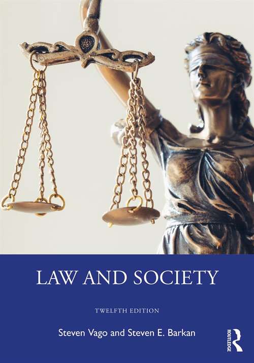 Book cover of Law and Society: Canadian Edition (12)