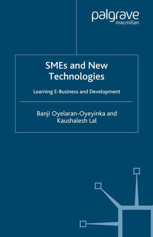 Book cover of SMEs and New Technologies: Learning E-Business and Development (2006)