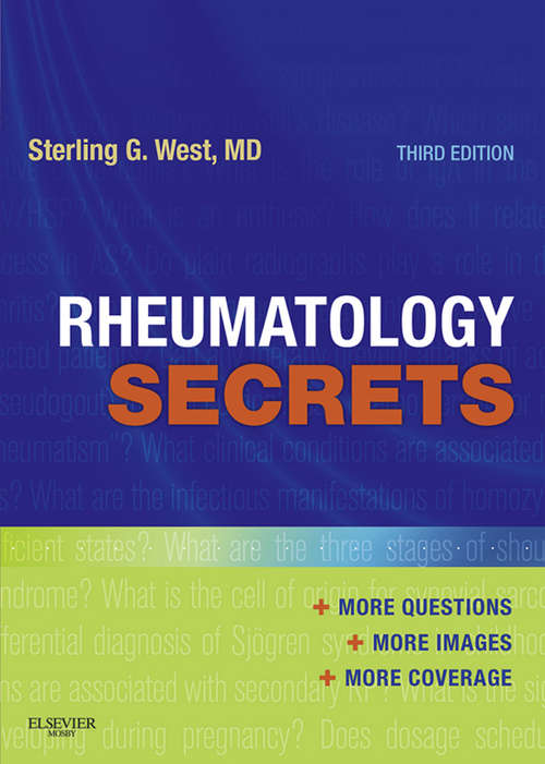 Book cover of Rheumatology Secrets E-Book (2) (Secrets)