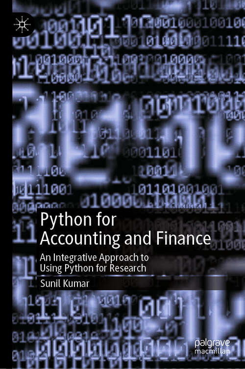 Book cover of Python for Accounting and Finance: An Integrative Approach to Using Python for Research (2024)