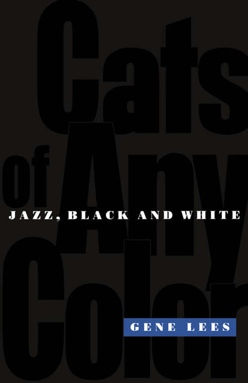 Book cover of Cats of Any Color: Jazz Black and White